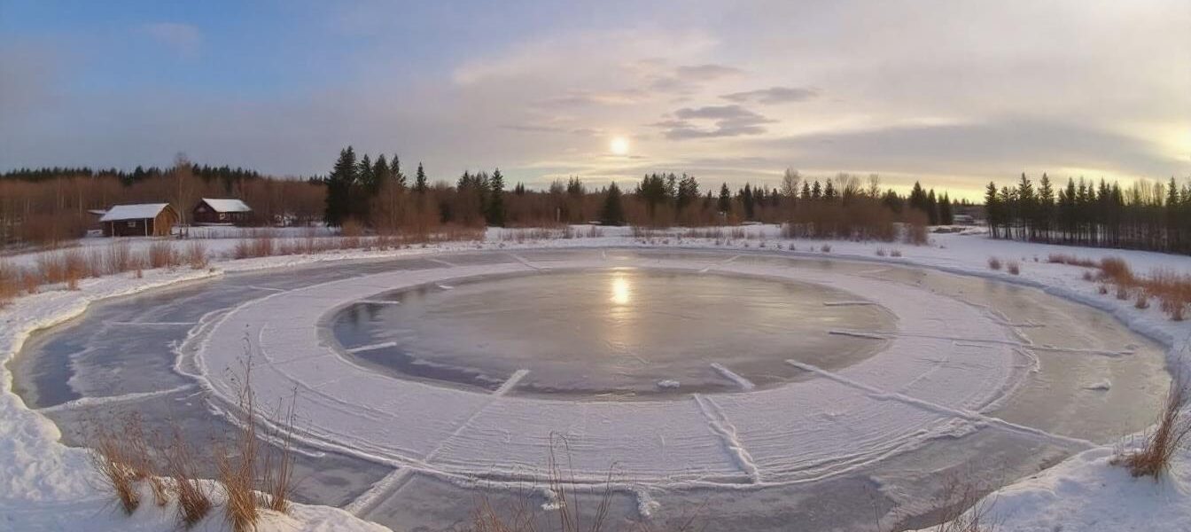 The mystery of the rotating ice circles: residents of the village of Novousmanovo filmed a unique phenomenon